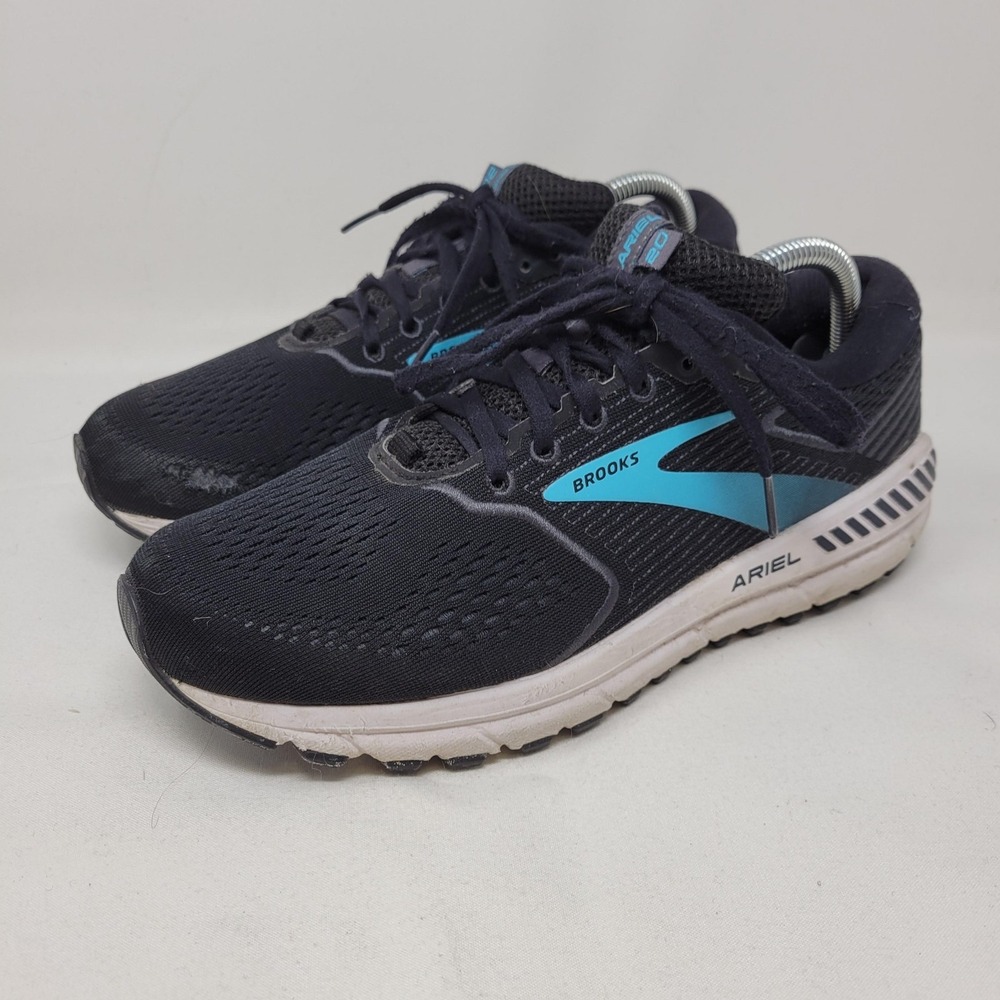 Brooks Ariel 20 Shoes Womens‎ Size 10 Black Mesh Running Sneakers 1203151B064